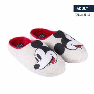 Mājas čībām Mickey Mouse Poliesters Gaiši pelēks TPR