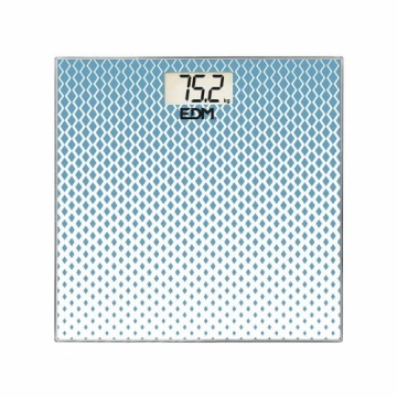 Digitālie vannas istabas svari EDM Stikls Celeste 180 kg (26 x 26 x 2 cm)