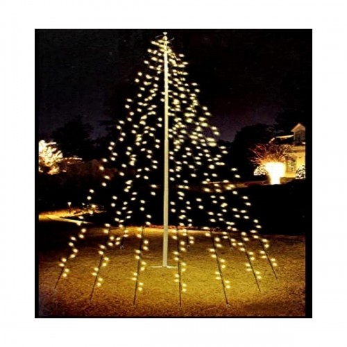 Bigbuy Christmas LED aizkaru gaismas Balts (2 m) image 1