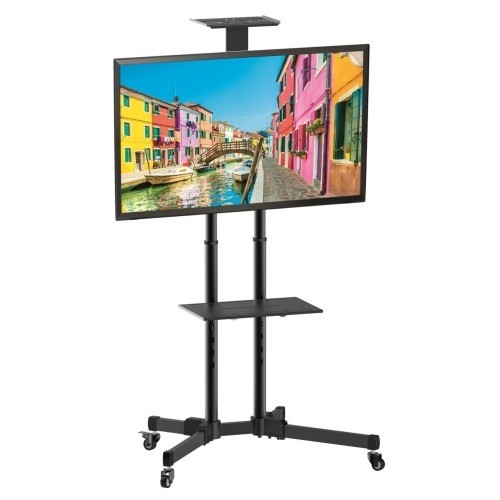 Techly Mobile TV stand for 37-70 inches 50 kg, two shelves image 3