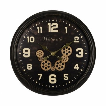 Bigbuy Home Sienas pulkstenis Pārnesumi Liels izmērs Industrijski (Ø 60 cm)