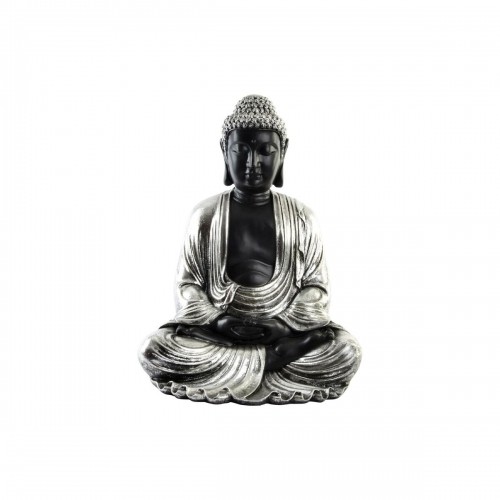 Декоративная фигура DKD Home Decor Серебристый Чёрный Будда Смола Восточный (43 x 37 x 57 cm) image 1