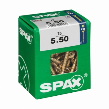 Screw Box SPAX Yellox Koks Plakana galva 75 Daudzums (5 x 50 mm)
