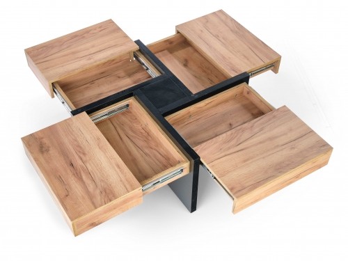 Halmar SEVILLA, c.table, craft oak / black image 2