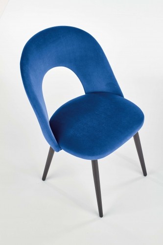 Halmar K384 chair, color: dark blue image 2