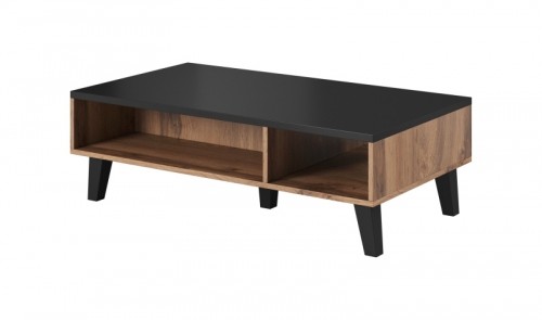 Halmar coffee table 60 LOTTA  wotan oak/ black image 2