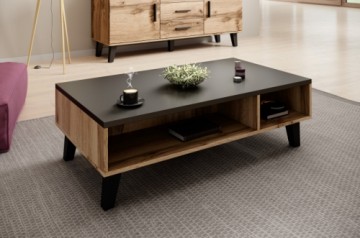 Halmar coffee table 60 LOTTA  wotan oak/ black