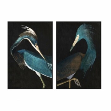 Картина DKD Home Decor Птица Восточный (80 x 4 x 120 cm) (2 штук)