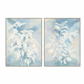 Картина DKD Home Decor Лист растения (90 x 4 x 120 cm) (2 штук)