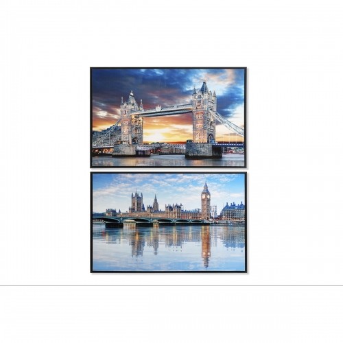 Canvas DKD Home Decor Londona (90 x 2.5 x 60 cm) (2 gb.) image 1
