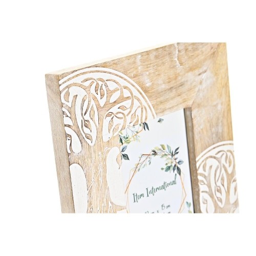 Фото рамка DKD Home Decor Стеклянный Дерево Коричневый Белый Древесина манго Индиец (20 x 2 x 25,5 cm) image 2