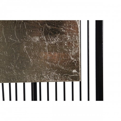 Настенный декор DKD Home Decor Абстракция Чёрный Позолоченный Металл современный (89 x 4,5 x 97 cm) image 2