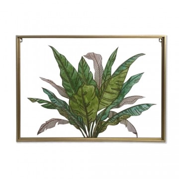 Полотно DKD Home Decor Тропический Лист растения (80 x 3 x 60 cm)