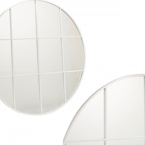 Gift Decor Sienas spogulis Apaļš Metāls Balts (100 x 2,5 x 100 cm) image 3