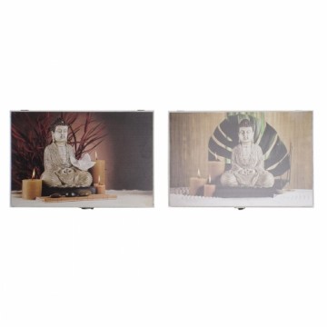 Pārvalks DKD Home Decor Buda Skaitītājs 46,5 x 6 x 31,5 cm 2 gb. Koks MDF