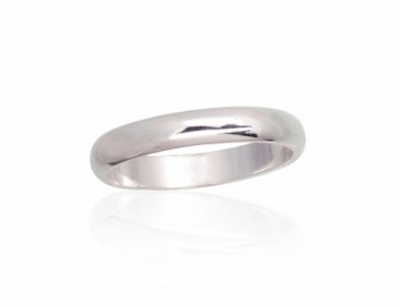 Серебряное обручальное кольцо #2101784, Серебро	925°, Размер: 18.5, 2.9 гр.