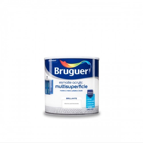 Акриловая краска Bruguer Белый Акриловая эмаль (250 ml) image 1