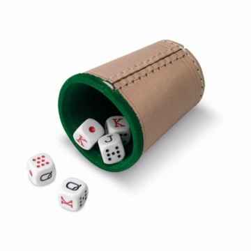 Стакан с кубиками Покер Cayro Кожа