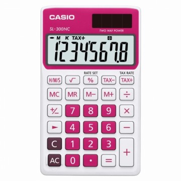 Kalkulators Casio SL-300-NC-RD Balts Sveķi (1,1 x 7,7 x 7,5 cm)