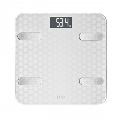 Цифровые весы для ванной LAICA PS7011 Белый Cтекло image 3
