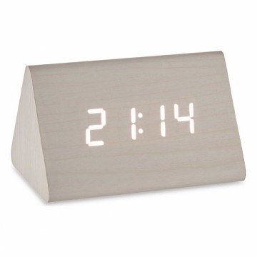 Gift Decor Digitāls Galda Pulkstenis Balts PVC Koks MDF (11,7 x 7,5 x 8 cm)