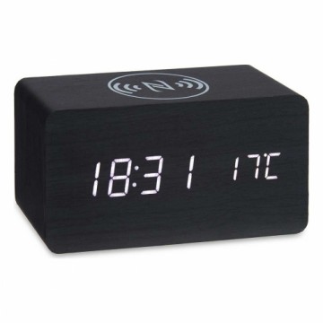 Gift Decor Digitāls Galda Pulkstenis Melns PVC Koks MDF (15 x 7,5 x 7 cm)