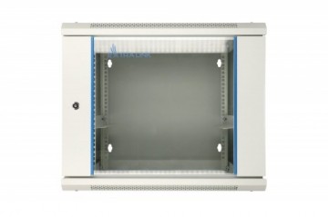 Extralink Wall cabinet rack 9U 600x600 gray two sections