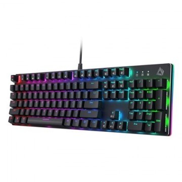 Aukey KM-G12 Mechanical Gaming Keyboard, Wired, EN, Gray Switch, USB, Black