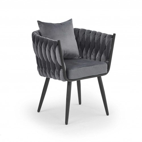 Halmar AVATAR 2 leisure armchair grey/ black image 1