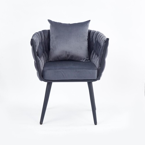 Halmar AVATAR 2 leisure armchair grey/ black image 2