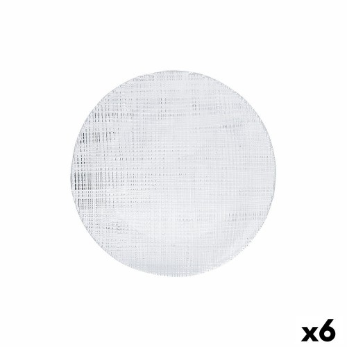 Мелкая тарелка Bidasoa Ikonic Прозрачный Cтекло (ø 21,5 cm) (Pack 6x) image 2