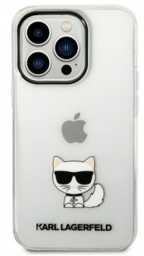 Karl Lagerfeld  
       Apple  
       iPhone 14 Pro Max Choupette Logo Case 
     Transparent image 1