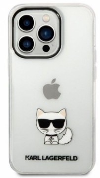 Karl Lagerfeld  
       Apple  
       iPhone 14 Pro Max Choupette Logo Case 
     Transparent