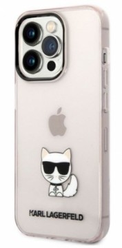 Karl Lagerfeld  
       Apple  
       iPhone 14 Pro Max Choupette Logo Case 
     Pink