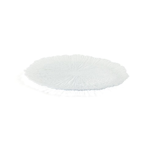 Плоская тарелка Quid Mar de Viento Прозрачный Cтекло (Ø 32 cm) (Pack 6x) image 1