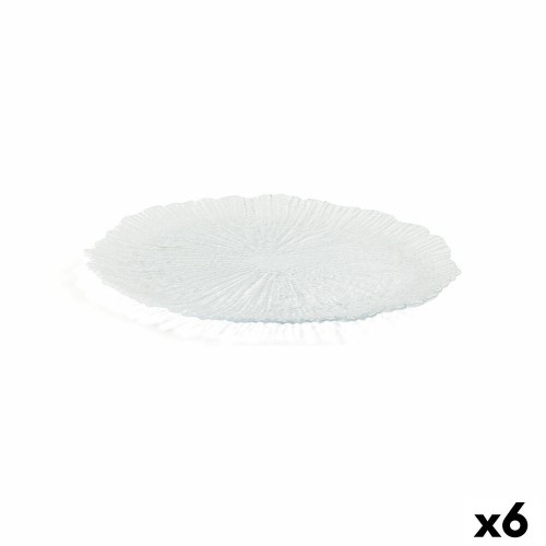 Плоская тарелка Quid Mar de Viento Прозрачный Cтекло (Ø 32 cm) (Pack 6x) image 2