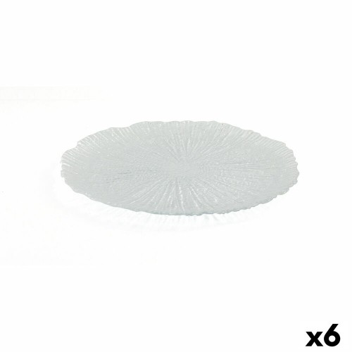 Плоская тарелка Quid Mar de Viento Прозрачный Cтекло (Ø 28 cm) (Pack 6x) image 2