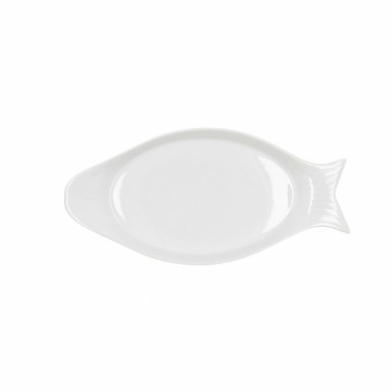Pasniegšanas Plate Quid Gastro Keramika Balts (32.5 x 15,5 x 2,5 cm) (Pack 6x)