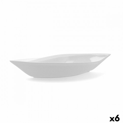 Pasniegšanas Plate Quid Gastro Keramika Balts (31 x 14,5 x 5,5 cm) (Pack 6x) image 4