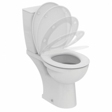 Ideal Standart WC pods EUROVIT IdealStandard, ūdens padeve no apakšas, horizontāls izvāds, 4.5/3l, SoftClose duroplast vāks