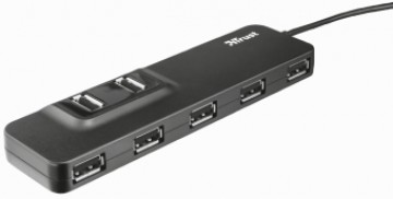 USB Centrmezgls Trust Oila 7 port USB 2.0 Hub