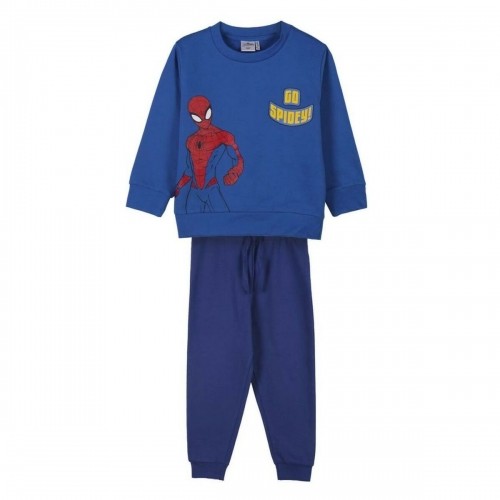 Bērnu Sporta Tērps Spiderman Zils image 1