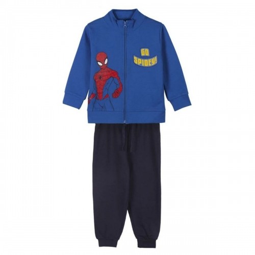 Bērnu Sporta Tērps Spiderman Zils image 1