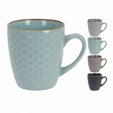 Komplekts ar kafijas tasēm Excellent Houseware Ģeometrisks Keramika (200 ml) (4 Daudzums)