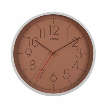 Настенное часы Versa терракот Пластик (4,3 x 30,5 x 30,5 cm)
