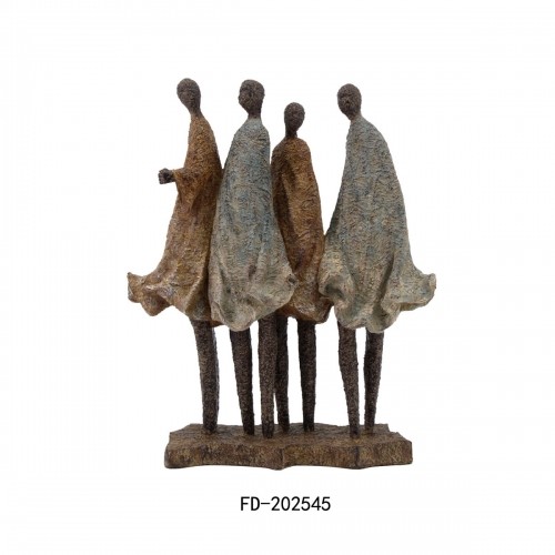 Dekoratīvās figūriņas DKD Home Decor Āfrikas sieviete Sveķi Daudzkrāsains (33,5 x 14,5 x 41 cm) image 2