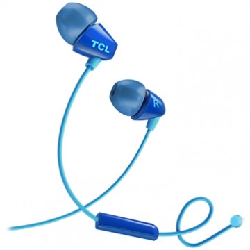 TCL In-ear Wired Headset ,Frequency of response: 10-22K, Sensitivity: 105 dB, Driver Size: 8.6mm, Impedence: 16 Ohm, Acoustic system: closed, Max power input: 20mW, Connectivity type: 3.5mm jack, Color Ocean Blue