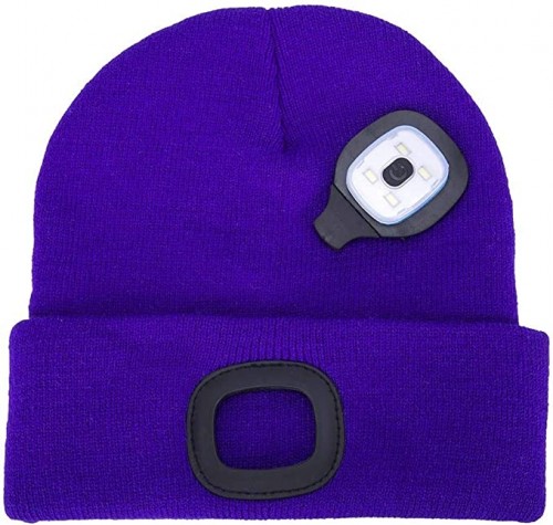 Cepure ar LED gaismu ar 2 gaismas režīmiem (violet) image 2
