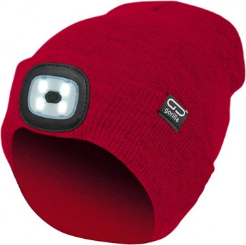 Cepure ar LED gaismu ar 4 gaismas režīmiem (RED)