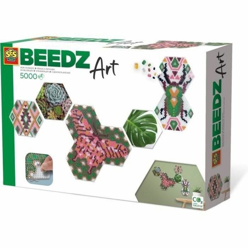 Komplekts SES Creative Beedz Art - Hex tiles Botánica (FR) image 1